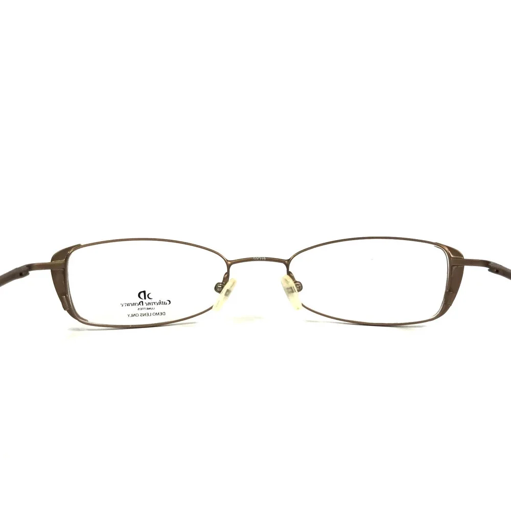 Catherine Deneuve Eyeglasses Frames CD-201 SBRN Satin Brown Crystals 50-19-140